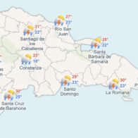El pronóstico de el tiempo en República Dominicana, hoy sábado 28 de junio del 2025